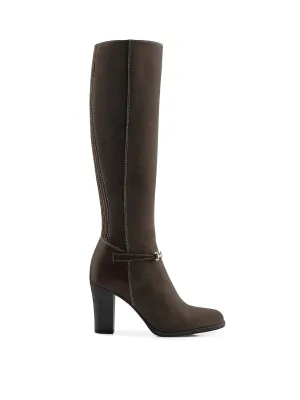 Heeled Octavia - Chocolate Suede