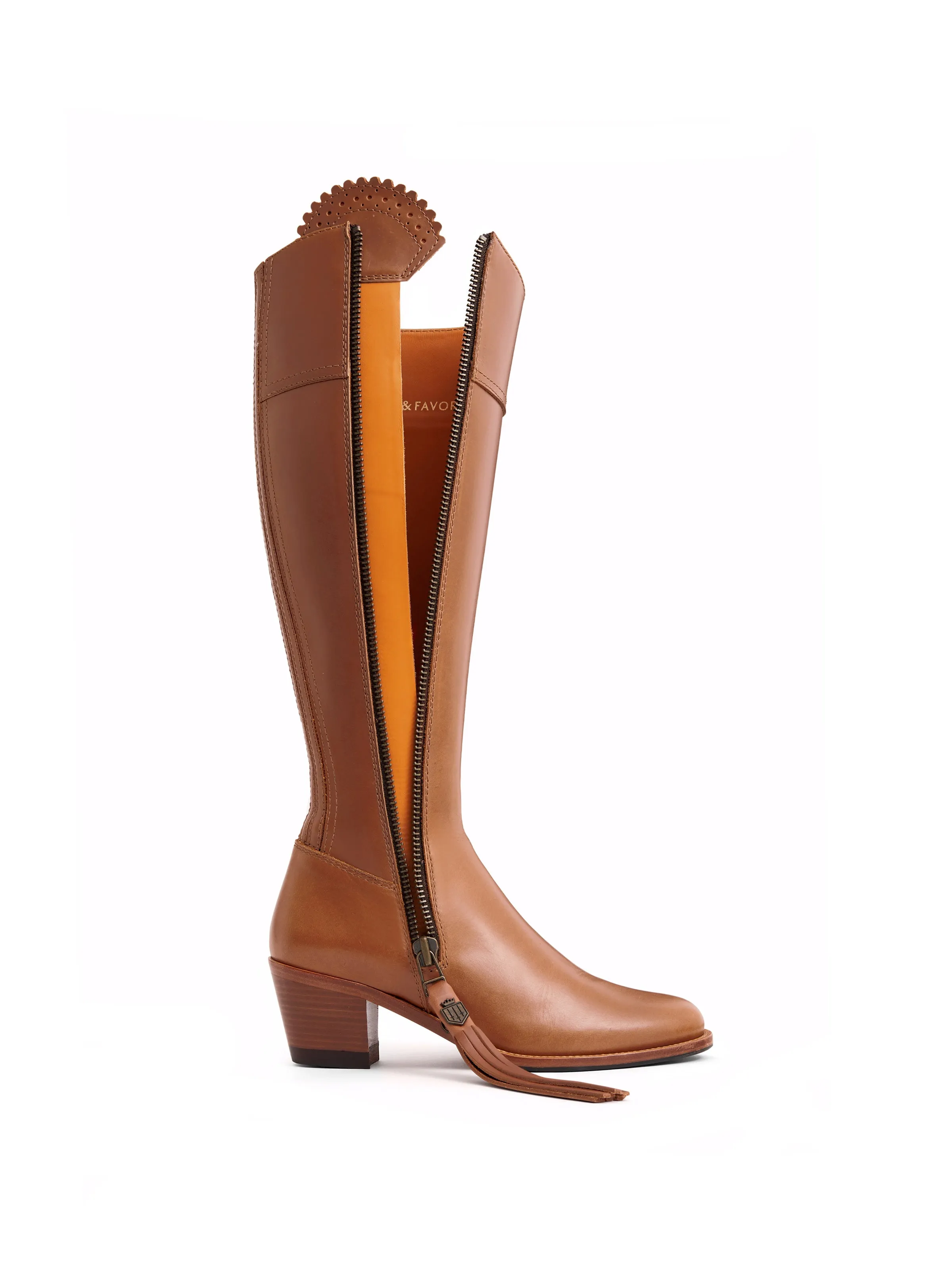 Heeled Regina (Regular Fit) - Tan Leather