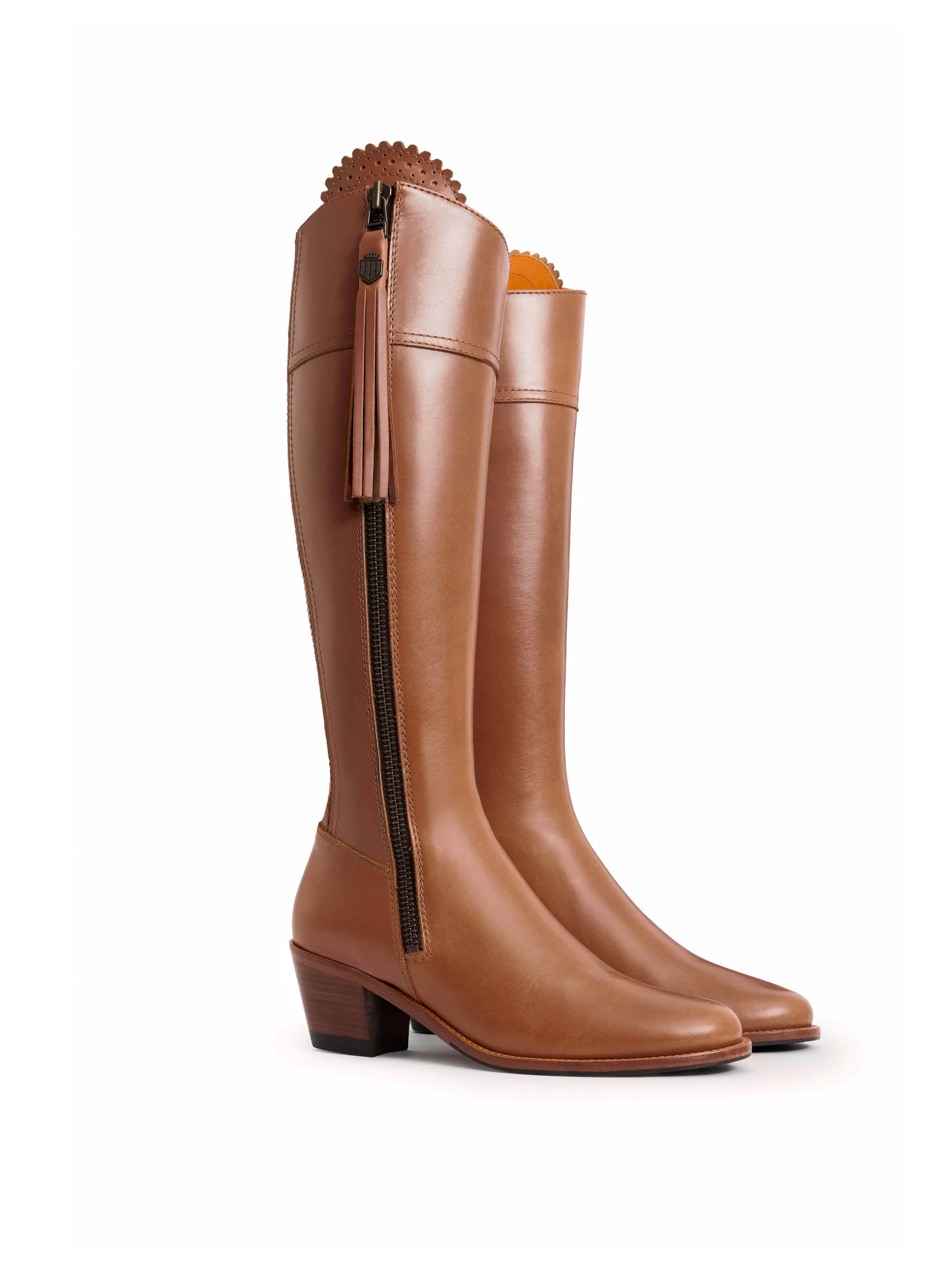 Heeled Regina (Regular Fit) - Tan Leather