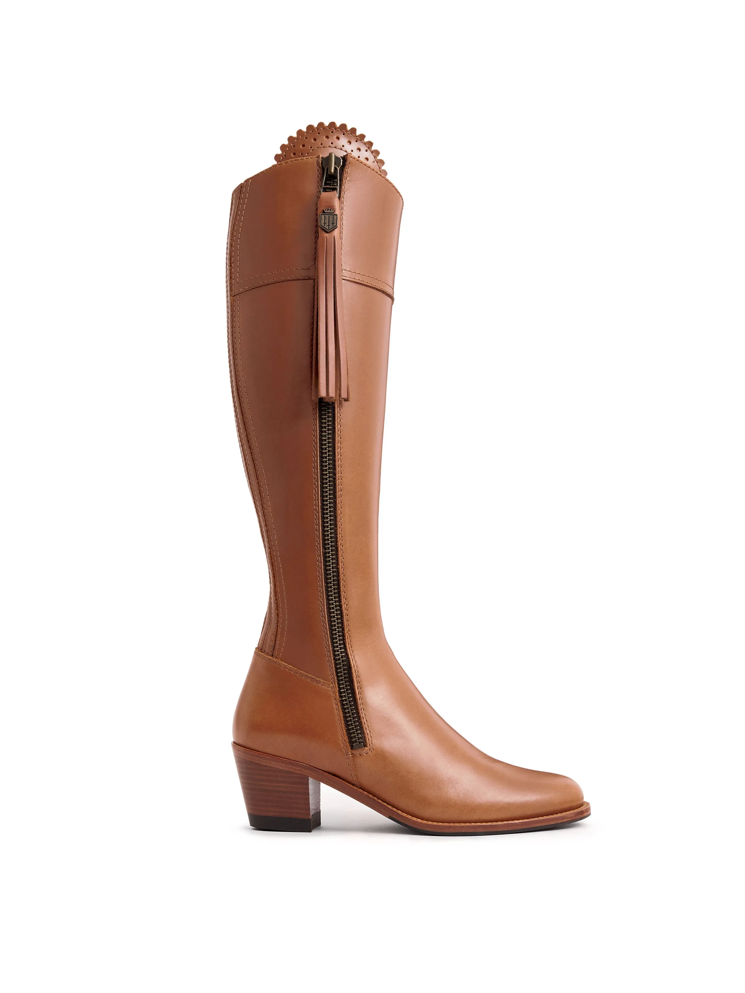 Heeled Regina (Sporting Fit) - Tan Leather