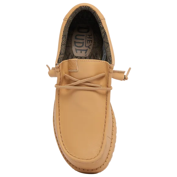 Hey Dude Wally Patriotic Loafer Shoes Tan