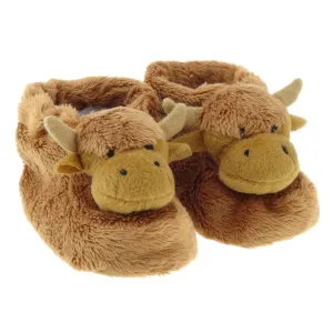 Highland Cow Baby Booties