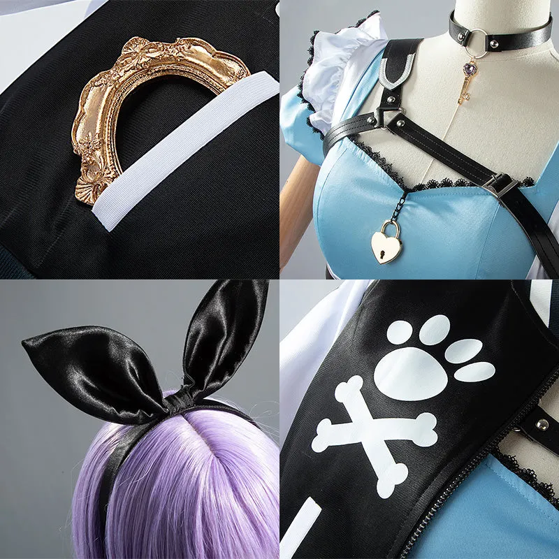 Hololive Virtual YouTuber Inugami Korone Alice in Wonderland Themed Costume Cosplay Costume