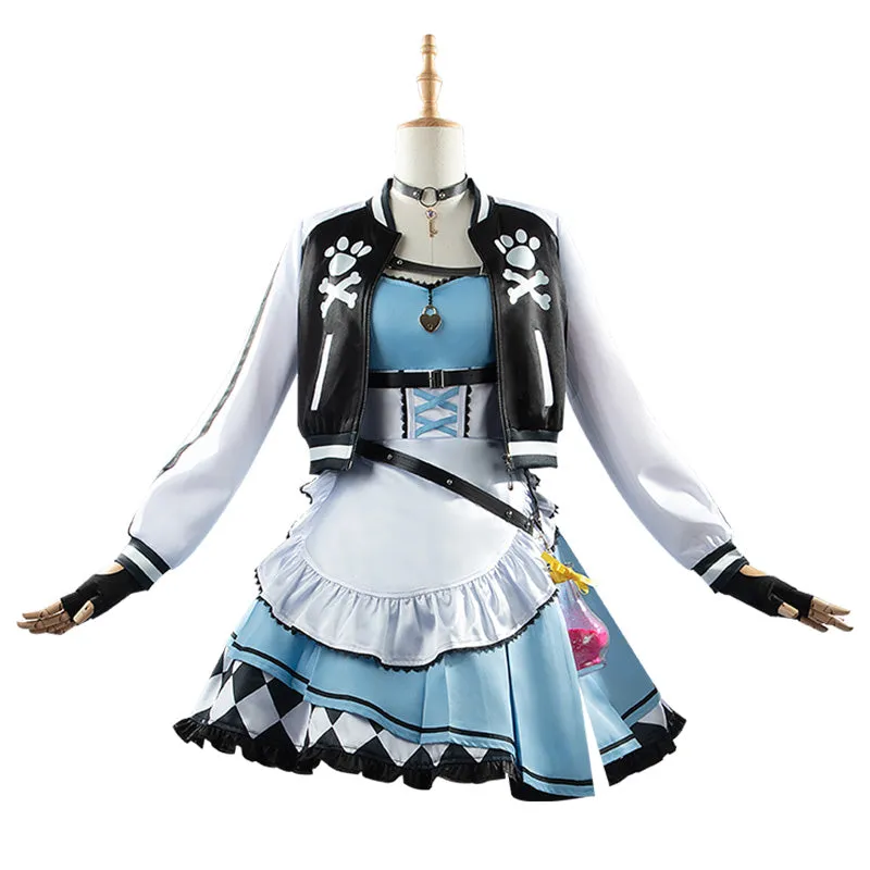 Hololive Virtual YouTuber Inugami Korone Alice in Wonderland Themed Costume Cosplay Costume