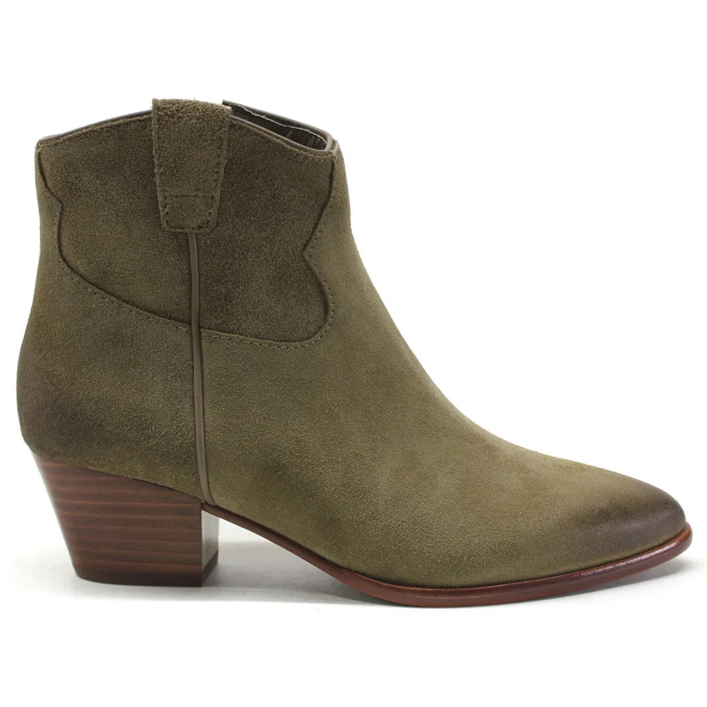 Houston Suede Leather Women's Heeled Ankle Boots