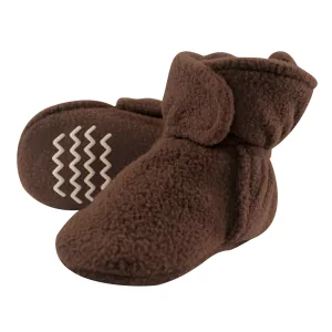 Hudson Baby Cozy Fleece Booties, Brown