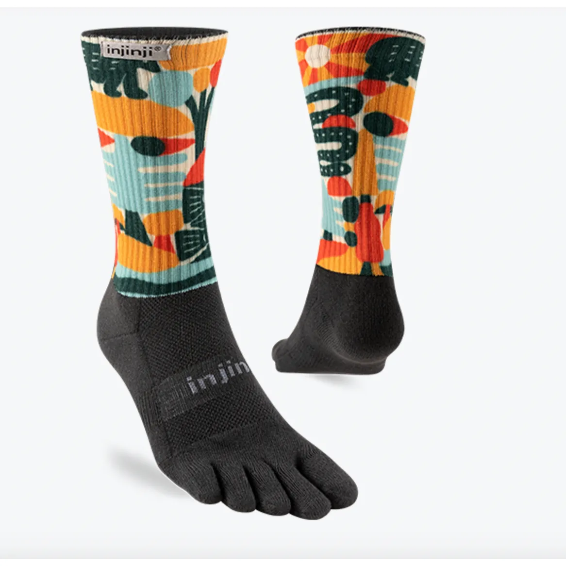 Injinji Trail Midweight Coolmax Crew Toe Socks