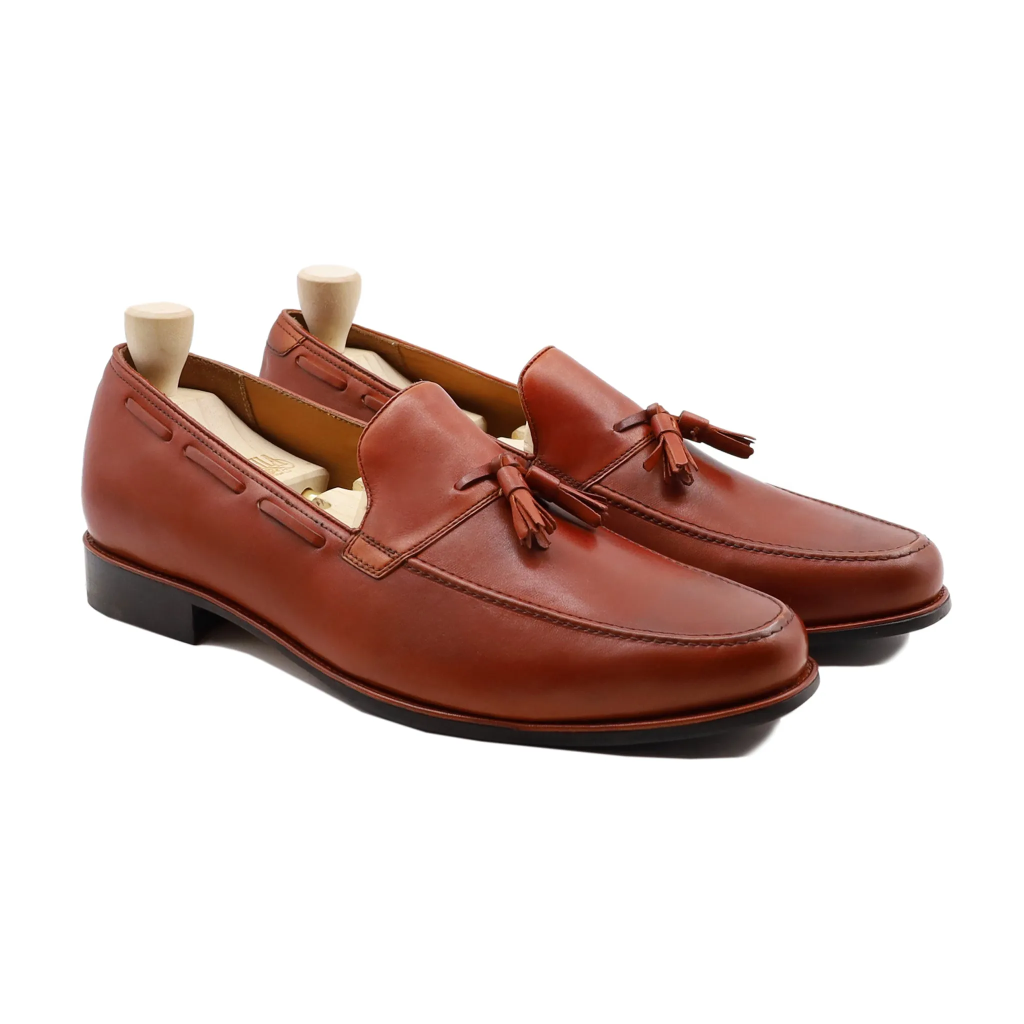 Iverness - Men's Orange Tan Calf Leather Loafer