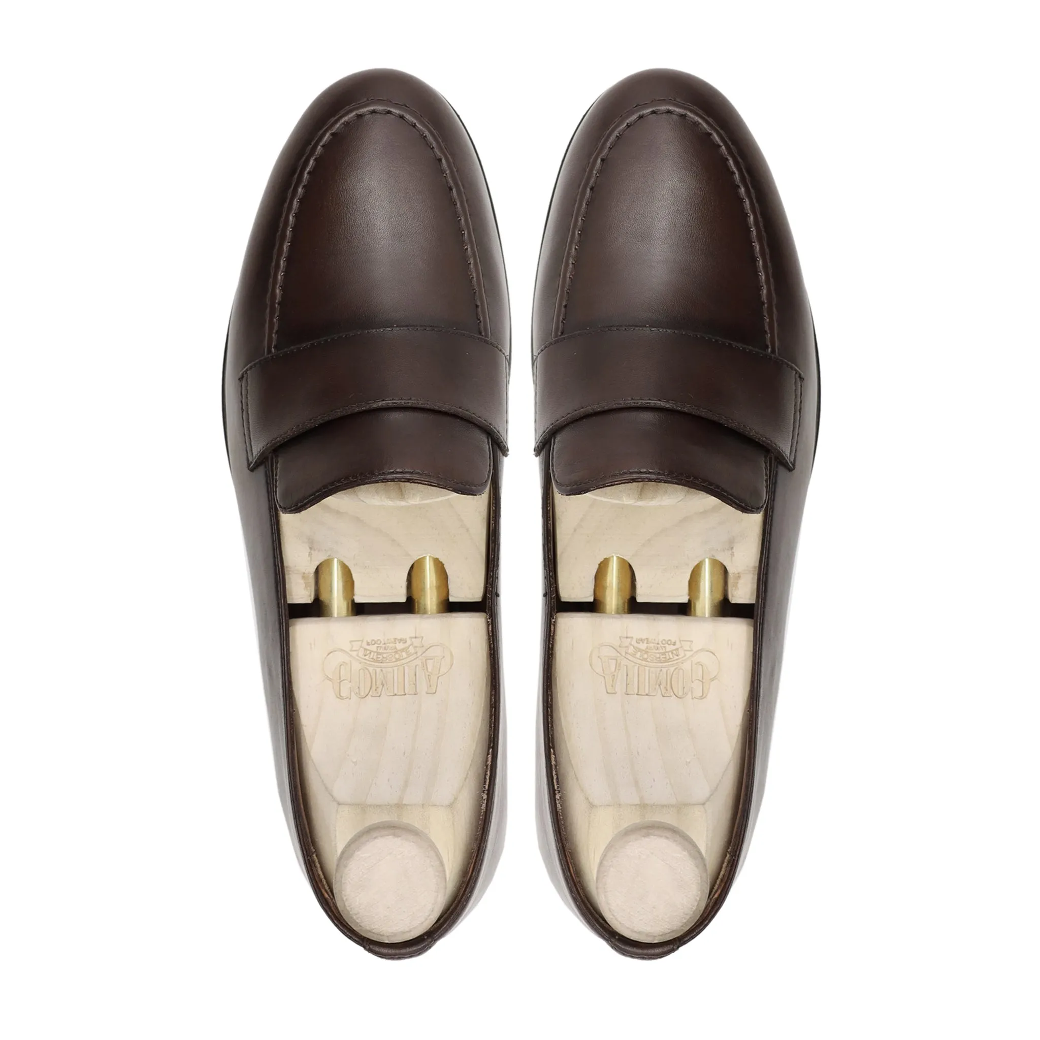 Jefe - Men's Dark Brown calf Leather Loafer