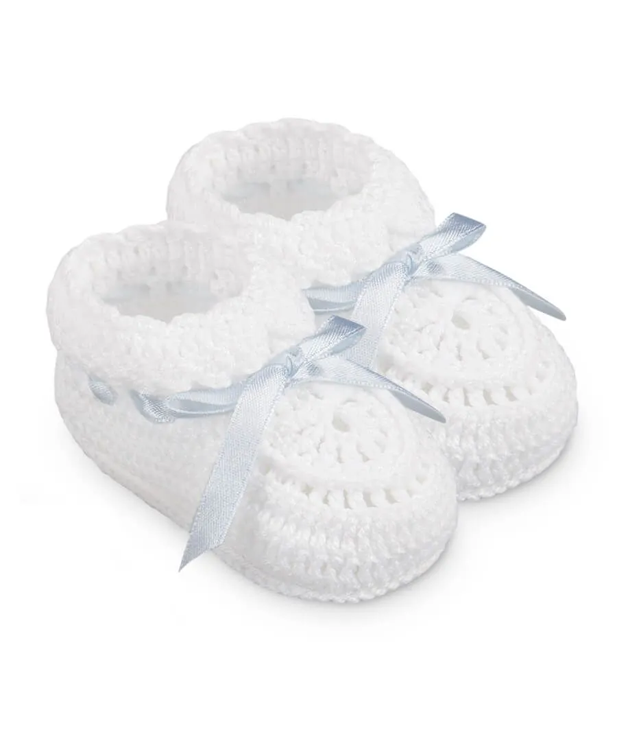 Jefferies Hand Crochet Newborn Booties 2681