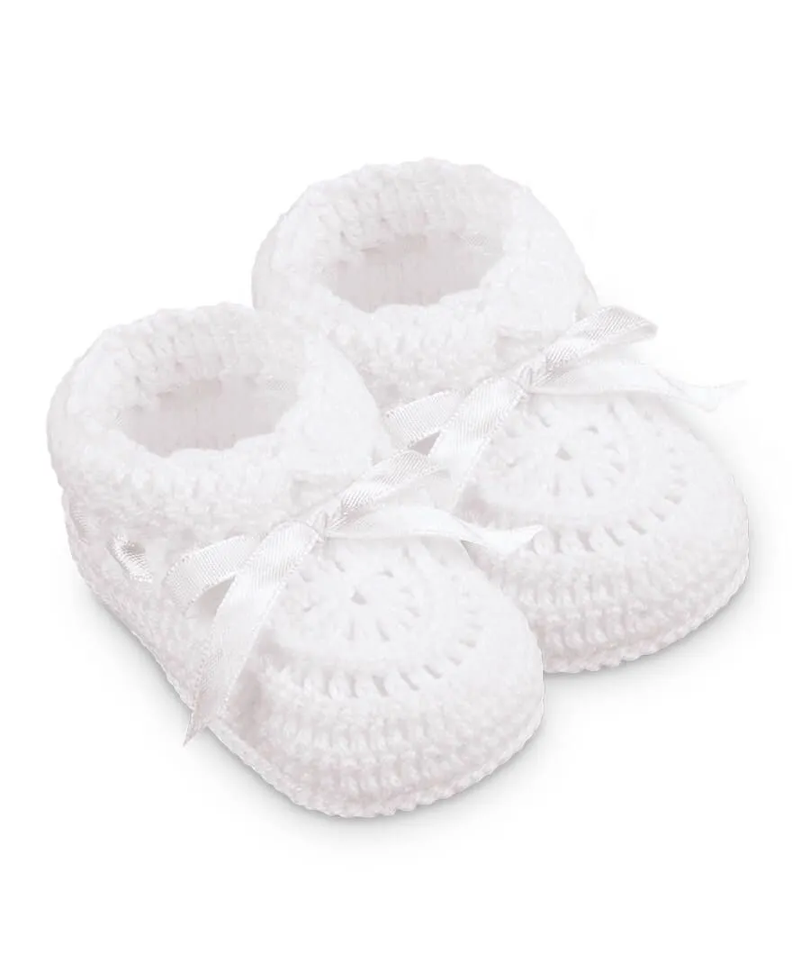 Jefferies Hand Crochet Newborn Booties 2681