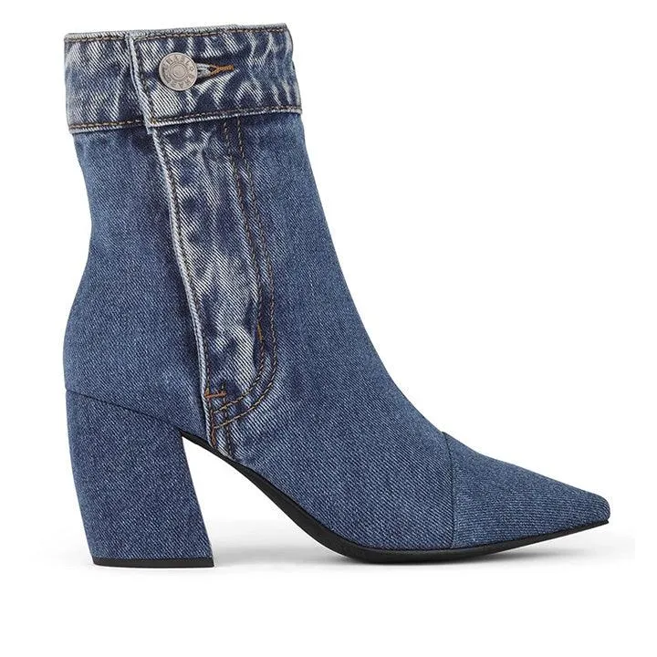 JEFFREY CAMPBELL FINITE-JN DENIM BOOTS