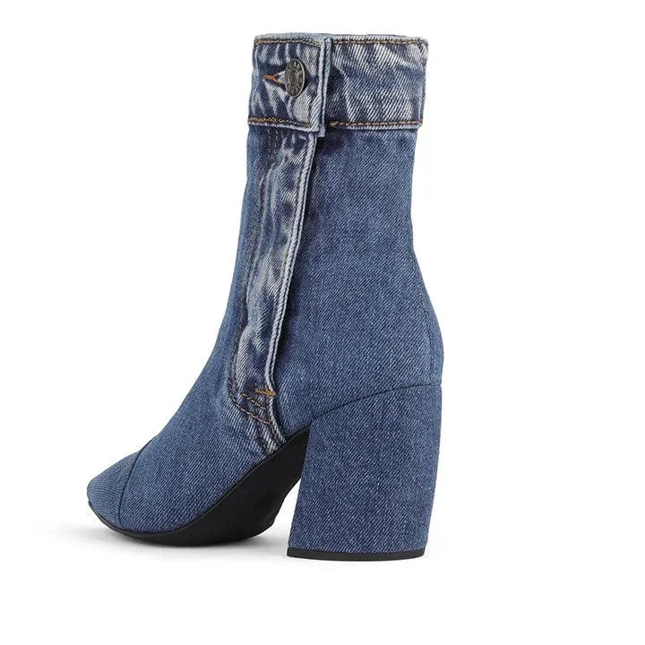 JEFFREY CAMPBELL FINITE-JN DENIM BOOTS