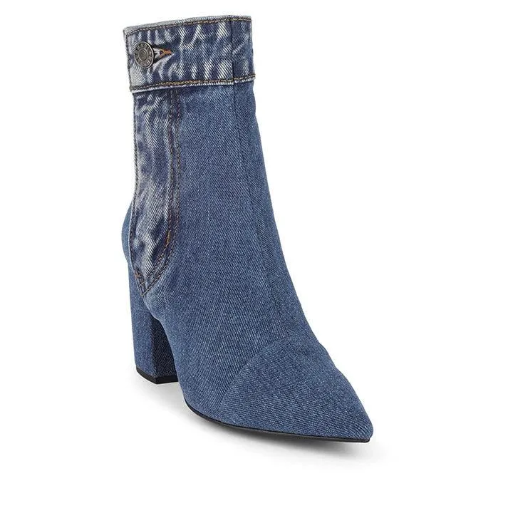 JEFFREY CAMPBELL FINITE-JN DENIM BOOTS