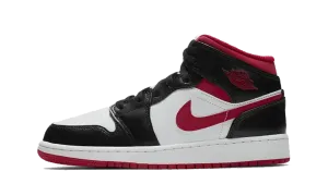 JORDAN 1 MID BLACK GYM RED GS