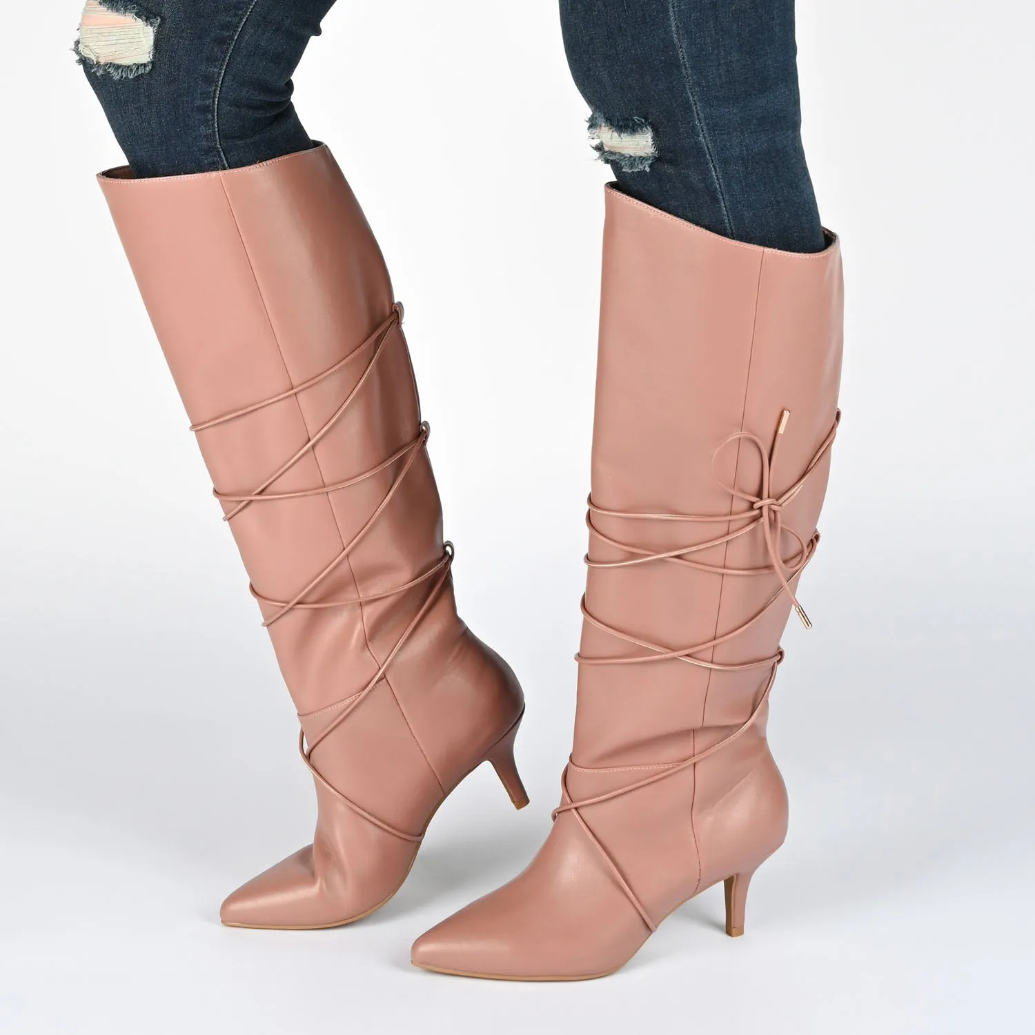 KAAVIA HEELED BOOTS IN X-WIDE CALF