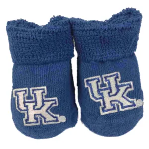 Kentucky Wildcats Two Feet Ahead Infant Baby Newborn Royal Blue Socks Booties