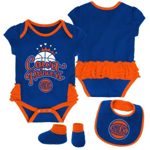 Knicks Court Princess Creeper, Bib and Booties Set