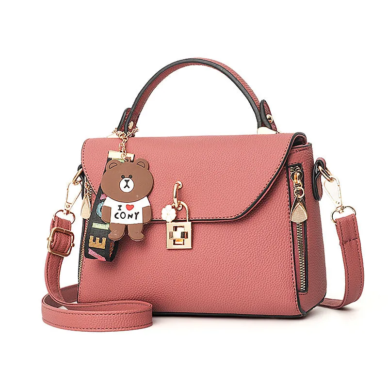 Lady's Leather Medium Crossbody Bag Handbag for Women's fashion hand bag