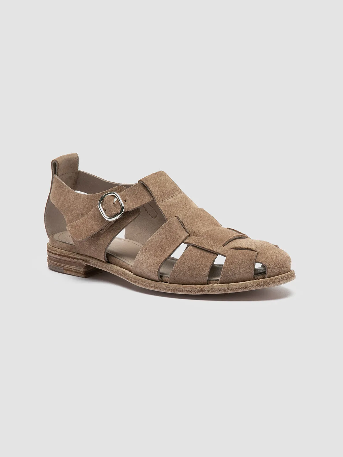 LEXIKON 536 - Taupe Suede Sandals