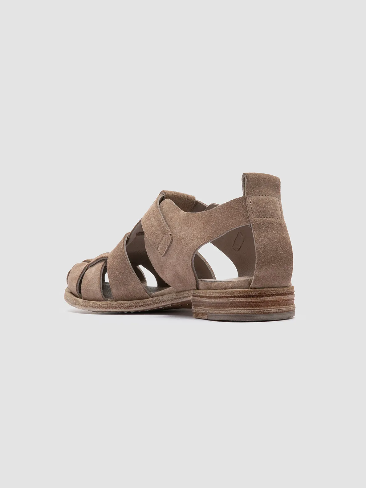 LEXIKON 536 - Taupe Suede Sandals