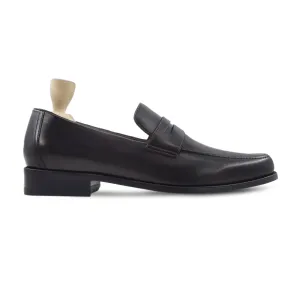 Lizan - Men's Dark Brown Calf Leather Loafer