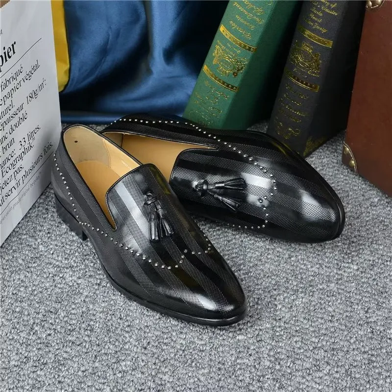 LuxeTex Exotic Tassel Loafers