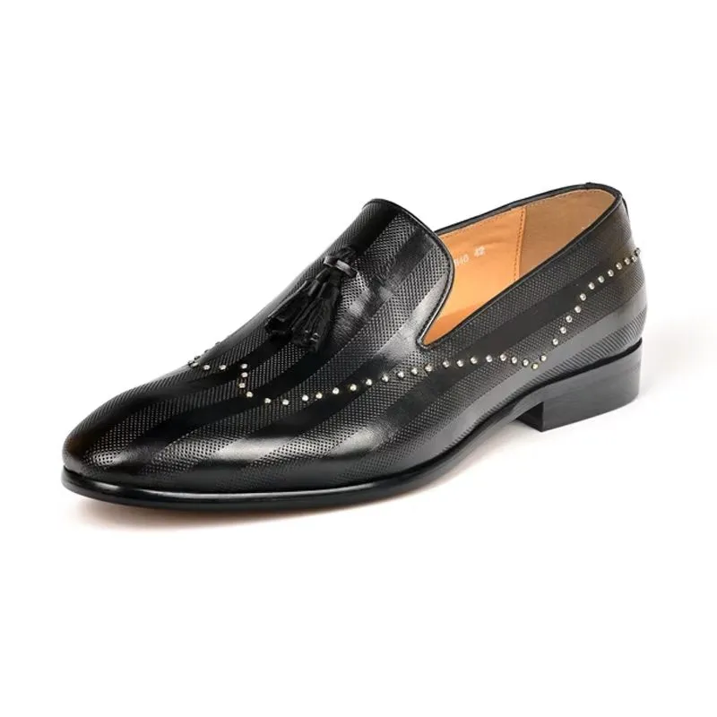 LuxeTex Exotic Tassel Loafers