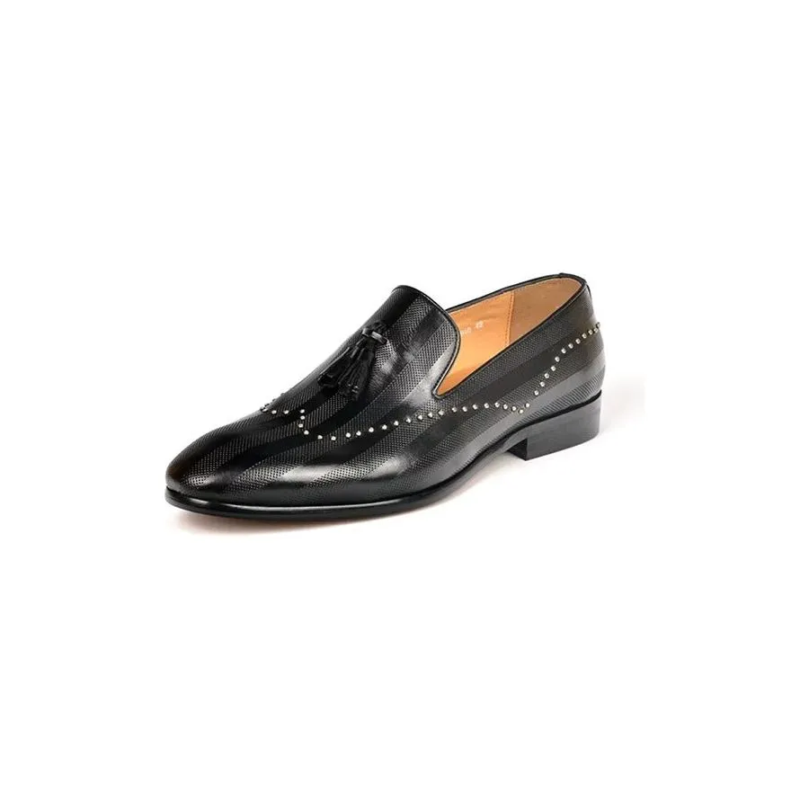 LuxeTex Exotic Tassel Loafers