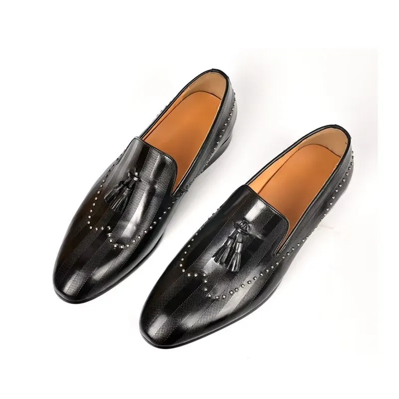 LuxeTex Exotic Tassel Loafers