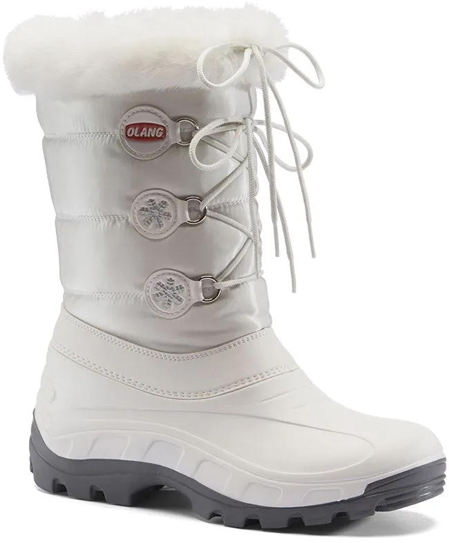 Manby Womens Ski Accessories Olang Patty Boot White