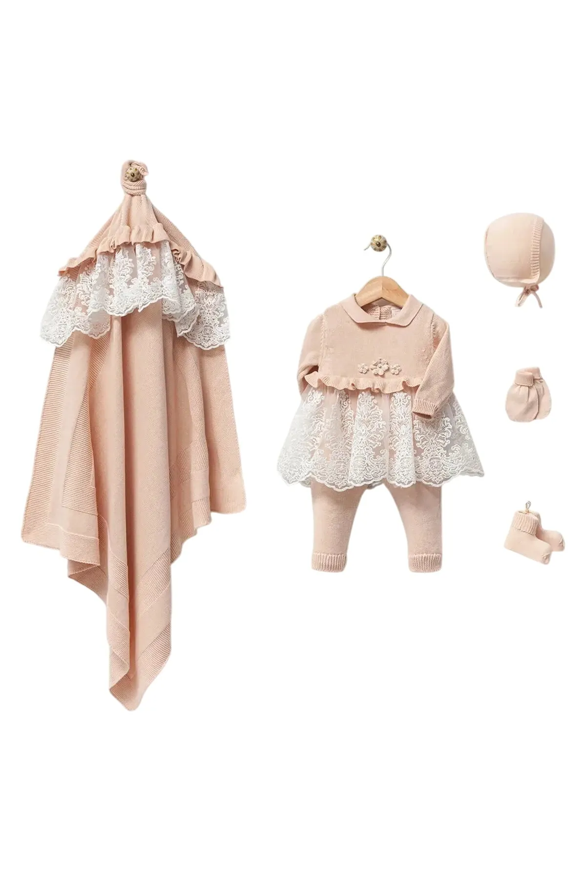 May Knitwear Newborn Coming Home Set (5 Pcs)