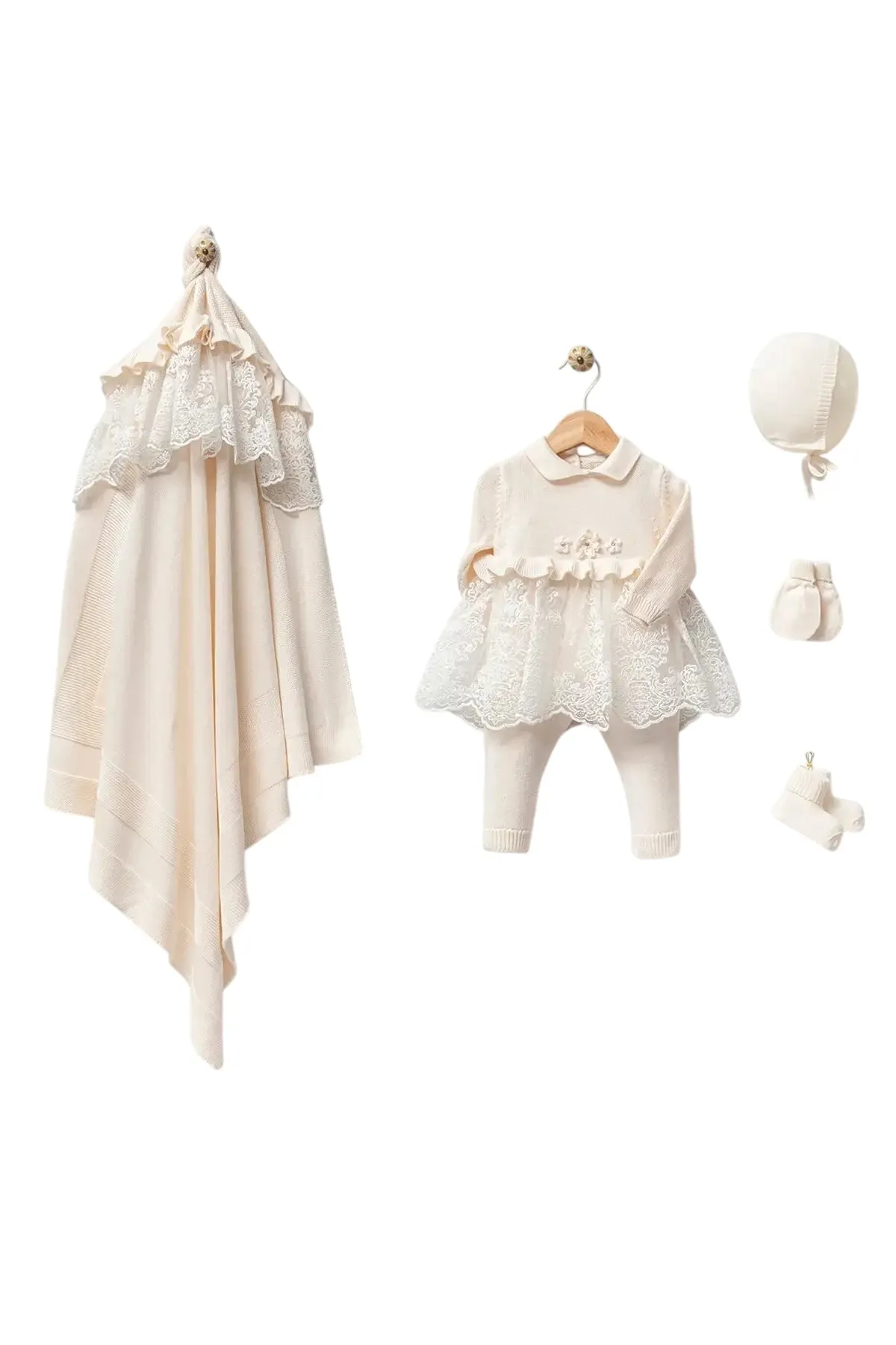 May Knitwear Newborn Coming Home Set (5 Pcs)