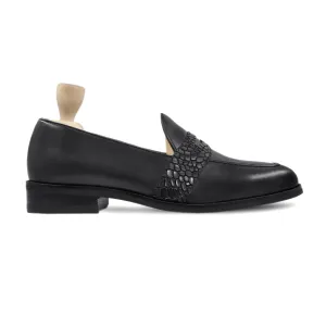 Mehen - Men's Black Calf Leather Loafer