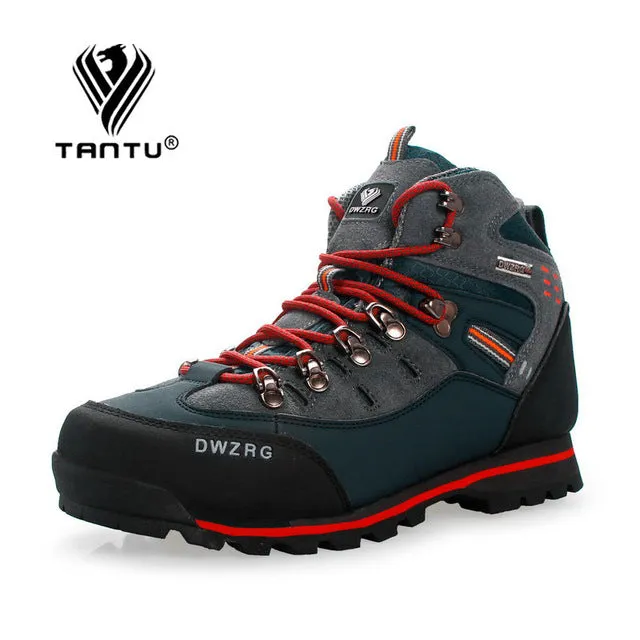 Men Hiking Shoes Waterproof Leather Shoes Climbing & Fishing Shoes