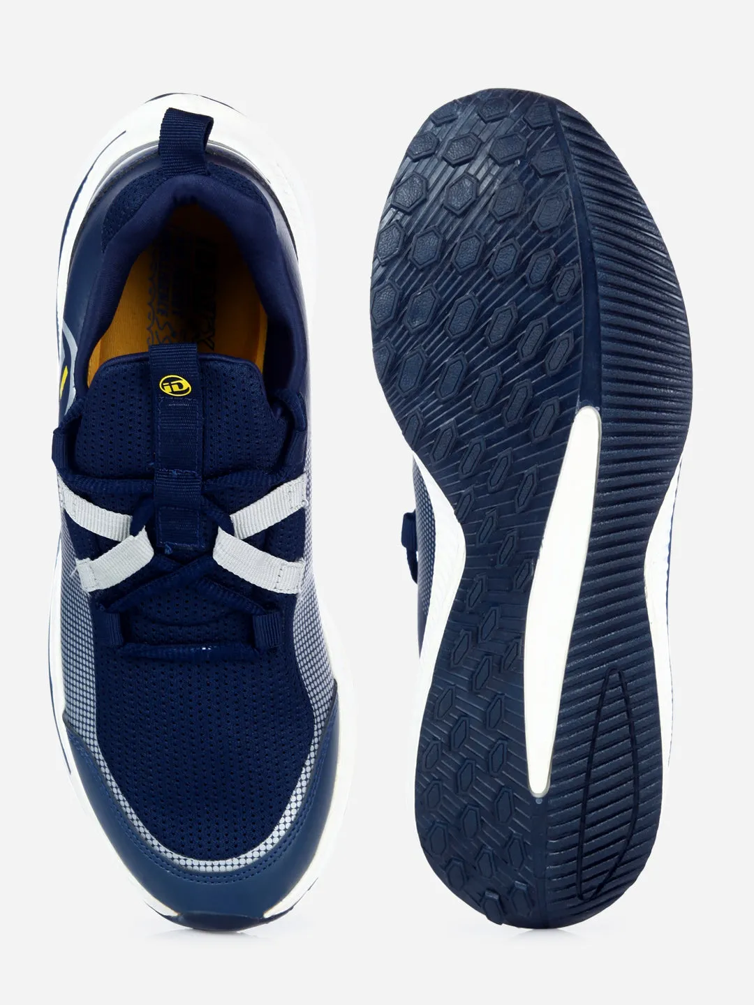 Men's Blue Lace Up Sneaker (ID7510)