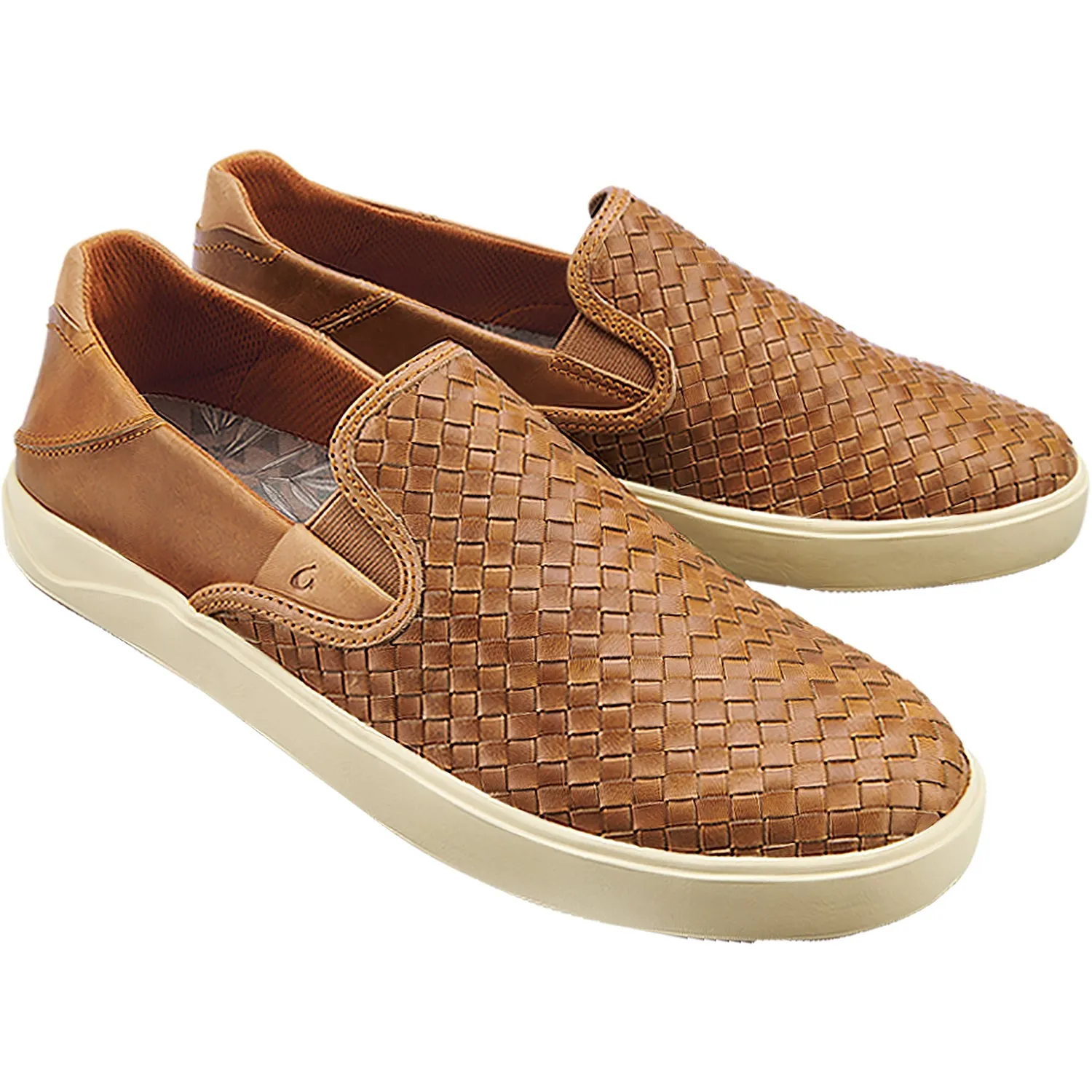 Men's OluKai Lae'Ahi Lauhala Fox Leather