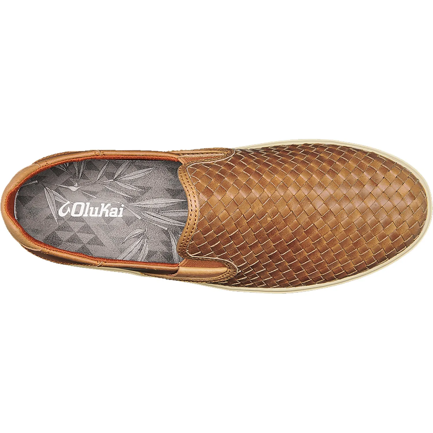 Men's OluKai Lae'Ahi Lauhala Fox Leather