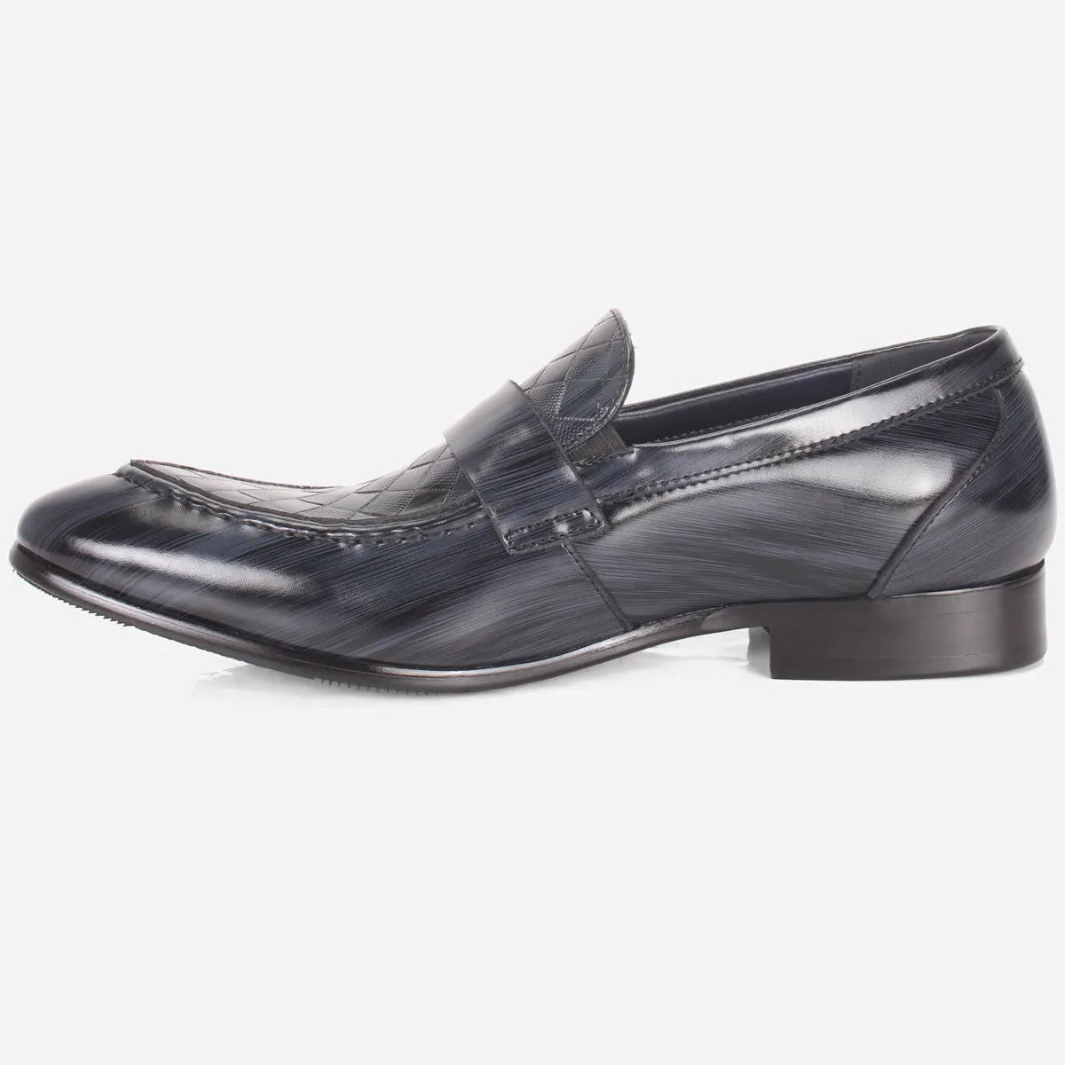 Mens "MAZIMA" Leather Office Formal Slide In Shoes