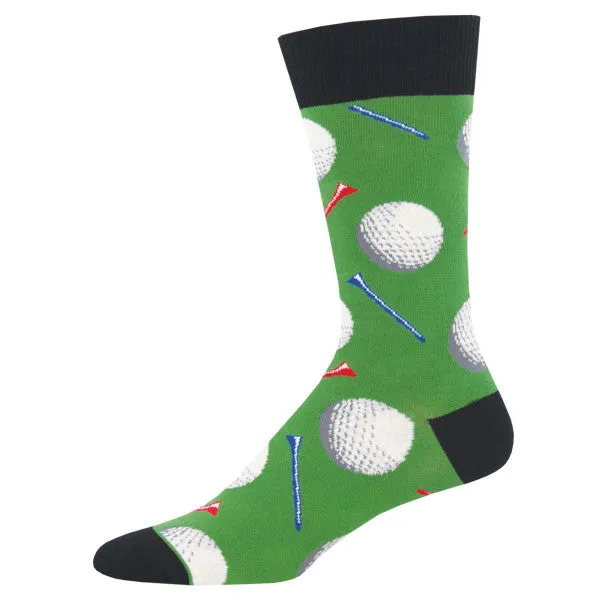 Men's Tee it Up Crew Sock -Green