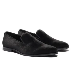 Men's Velvet Loafers Black