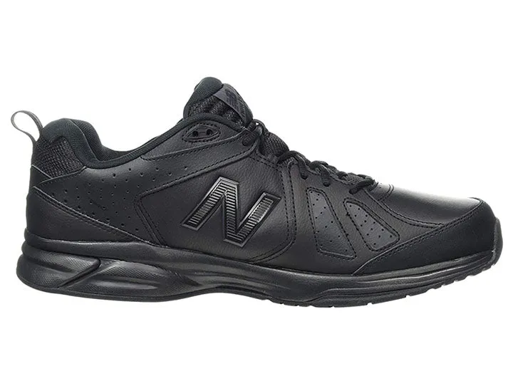 Mens Wide Fit New Balance 624V5 Black Trainers ABZORB