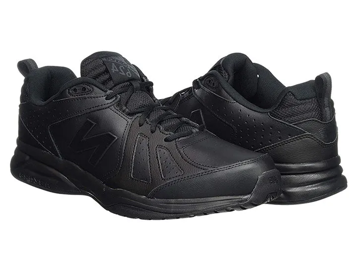 Mens Wide Fit New Balance 624V5 Black Trainers ABZORB