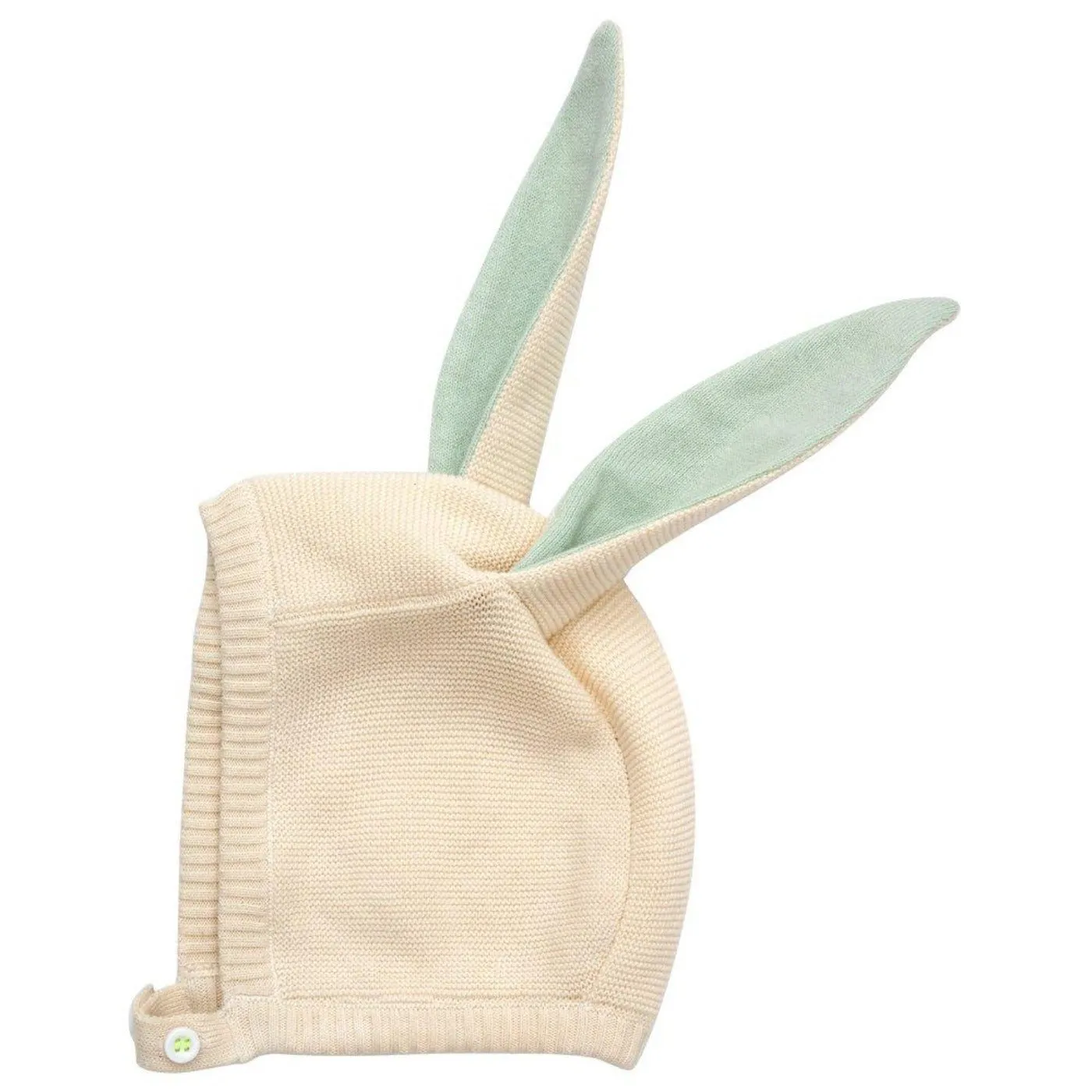 Meri Meri Baby Girls Baby Mint Bunny Organic Bonnet