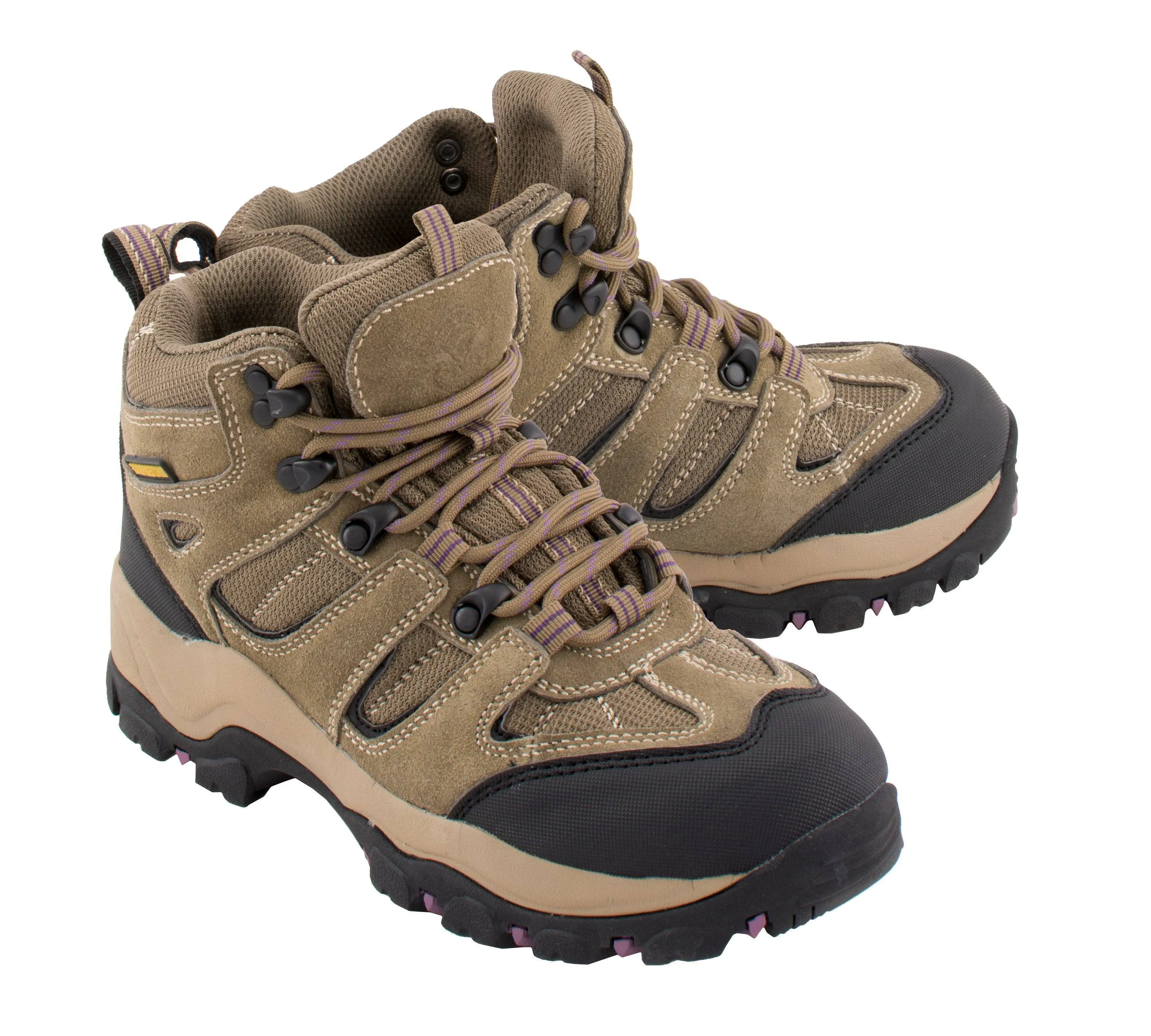 Milwaukee Leather MBL9496 Women's Brown Leather Lace-Up Waterproof Outdoor Hiking Boots Shoes