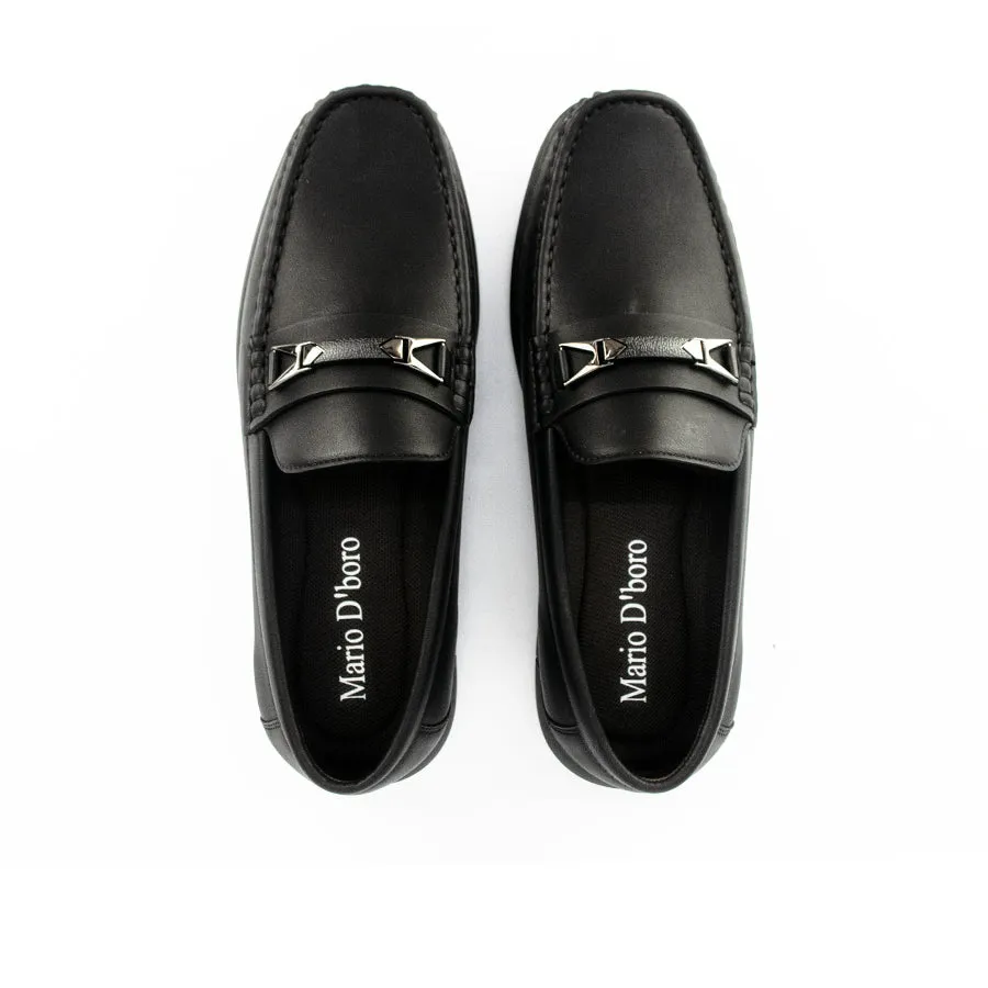 MW 23362 BLACK CASUAL LOAFERS