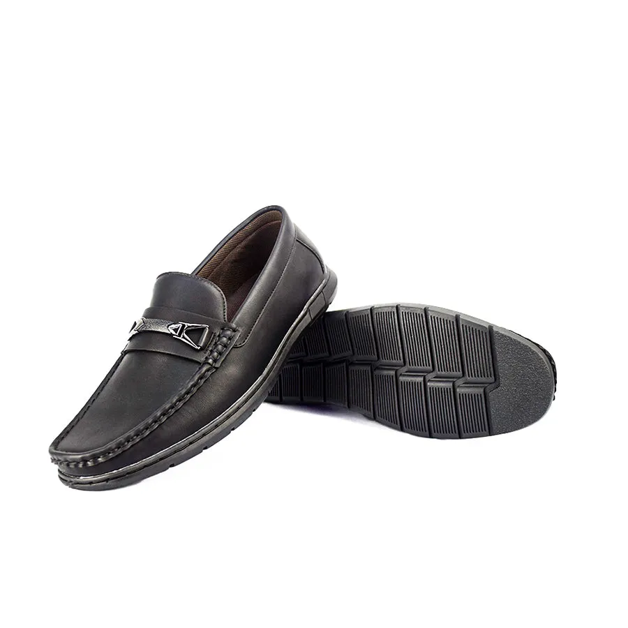 MW 23362 BLACK CASUAL LOAFERS