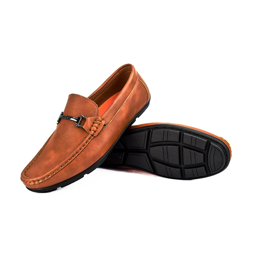 MX 23969 BROWN/NAVY BLUE CASUAL LOAFERS