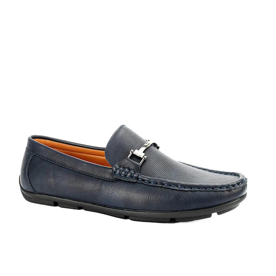 MX 23969 BROWN/NAVY BLUE CASUAL LOAFERS