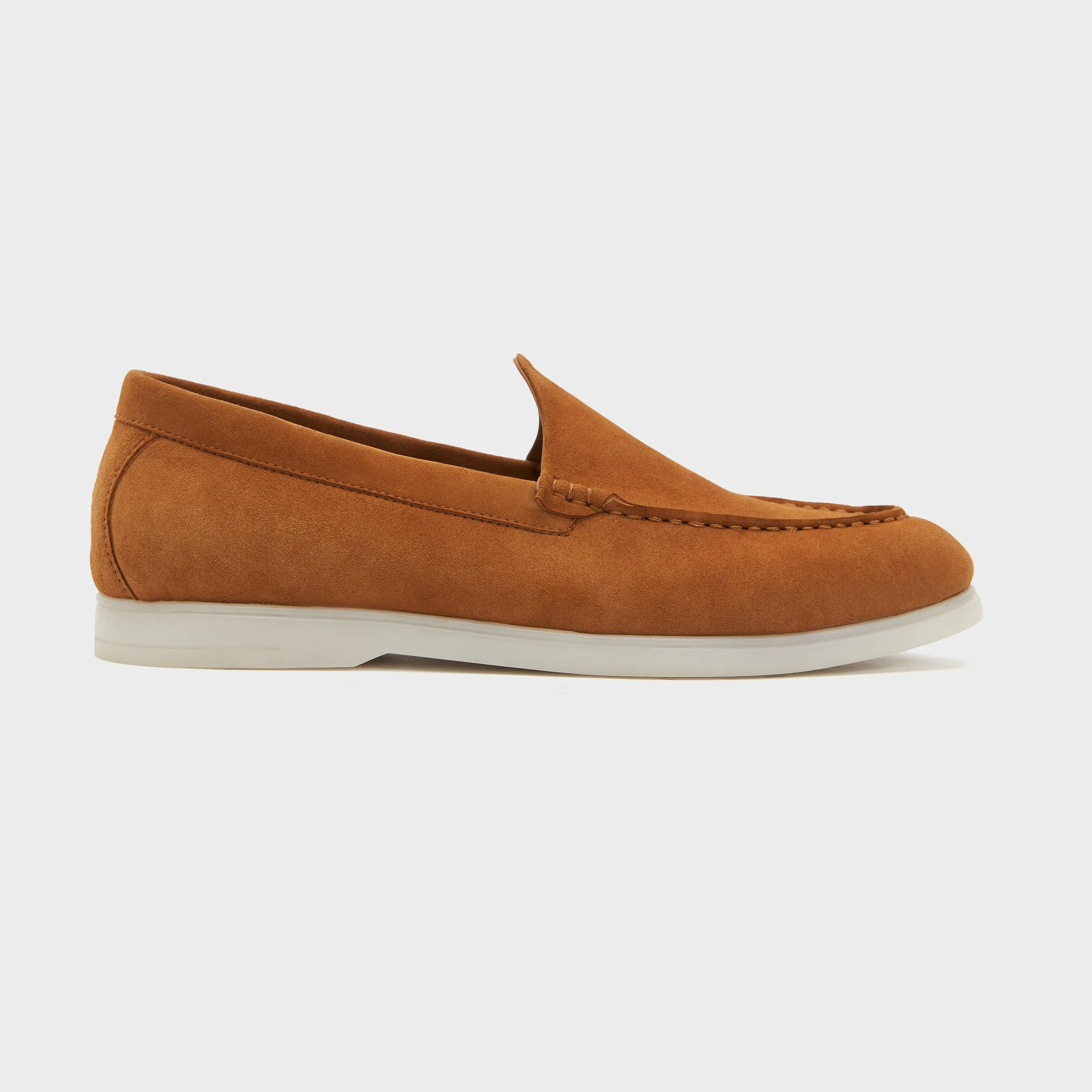 Nagra Loafer | Light Tan Suede